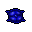 small blue pillow
